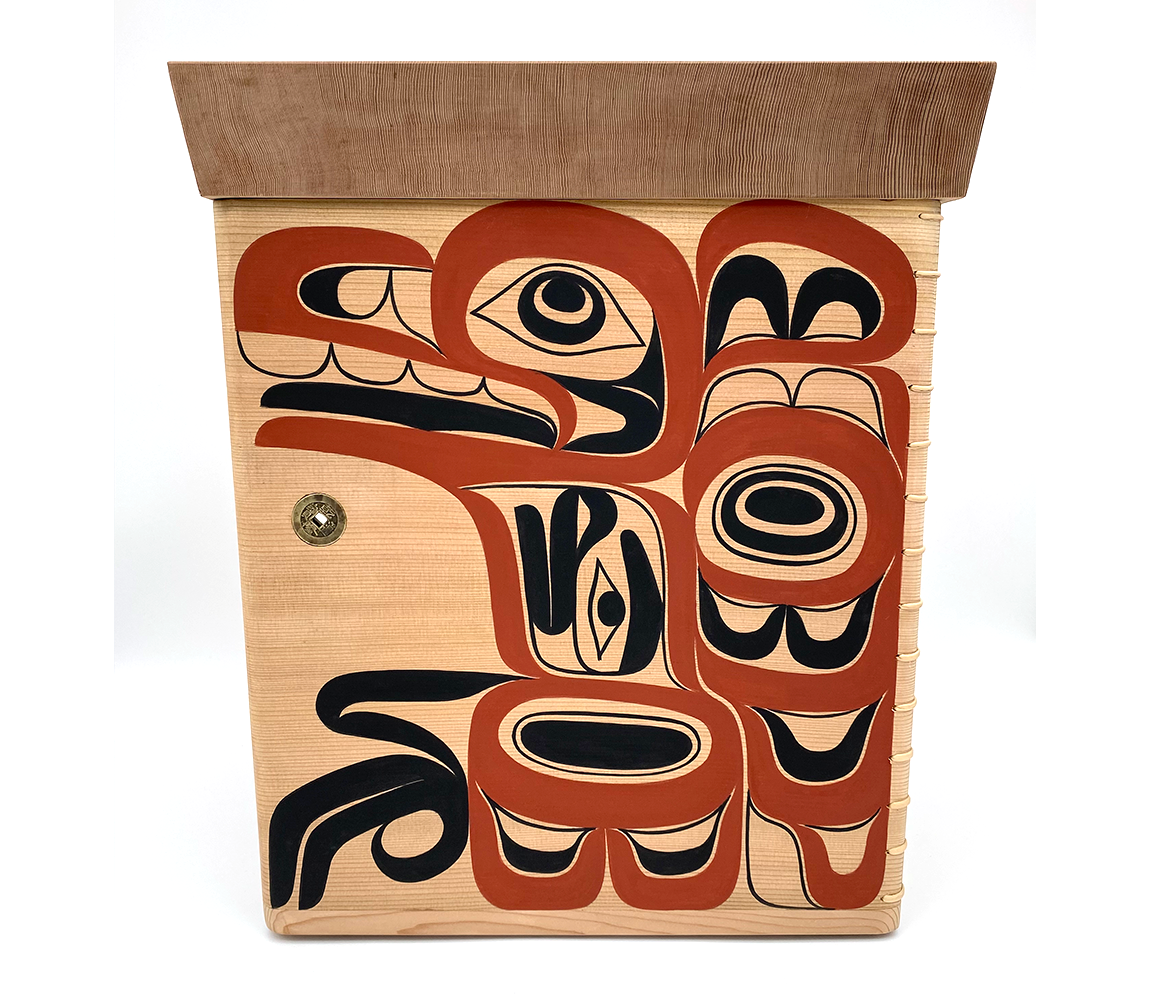 Four Faces of Raven Carved Bentwood Box - David Stephens